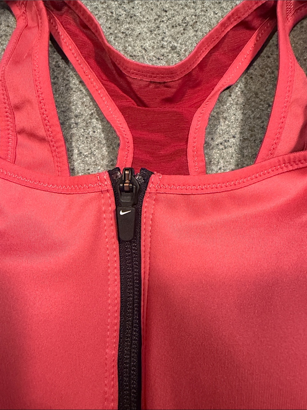 Nike Women's Coral & Deep Pink Racerback Support Sports Bra - Picture 3 of 7